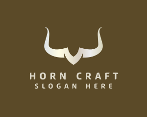 Silver Cattle Horn logo design