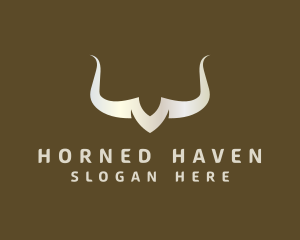 Silver Cattle Horn logo design