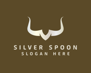 Silver Cattle Horn logo design