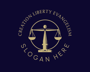 Justice Scale Law Firm logo design