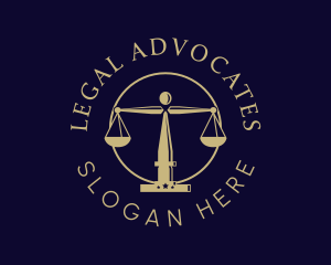 Justice Scale Law Firm logo design