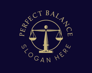 Justice Scale Law Firm logo design