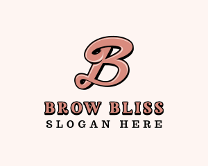 Stylish Salon Beauty Letter B logo design