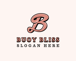 Stylish Salon Beauty Letter B logo design