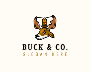 Outdoor Adventure Deer logo design