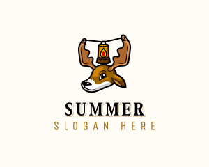 Outdoor Adventure Deer logo design