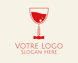 Wine Bar Corkscrew Logo