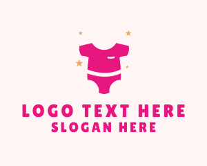 Feeding Bottle - Baby Child Clothing logo design