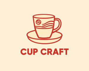 Organic Coffee Cup logo design