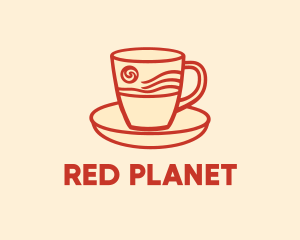 Organic Coffee Cup logo design