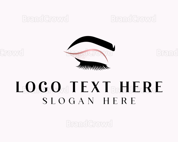 Beauty Salon Eyelashes Logo