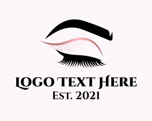 Cosmetic Tattoo - Beauty Salon Eyelashes logo design