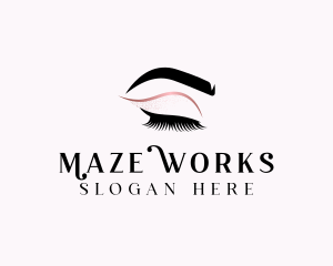 Beauty Salon Eyelashes  logo design