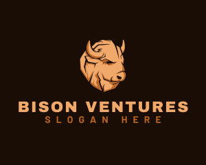 Bison - Bison Animal Livestock logo design
