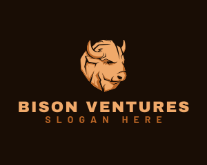 Bison Animal Livestock logo design