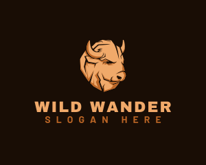 Bison Animal Livestock logo design