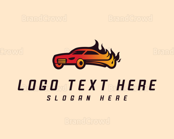 Fast Sports Car Logo