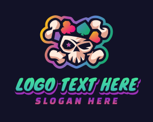 Las Vegas - Gaming Casino Skull logo design