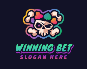 Bet - Gaming Casino Skull logo design
