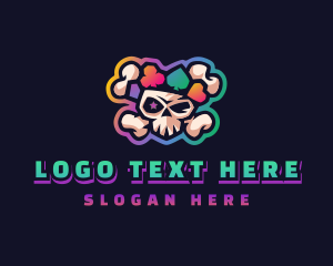 Game - Gaming Casino Skull logo design