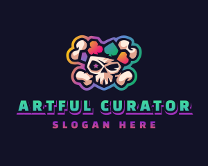 Gaming Casino Skull logo design