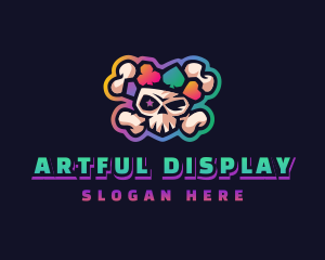 Gaming Casino Skull logo design