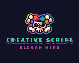 Gaming Casino Skull logo design