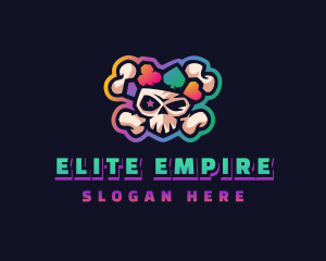 Gaming Casino Skull logo design