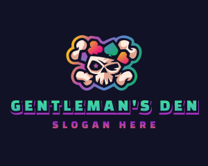 Gaming Casino Skull logo design