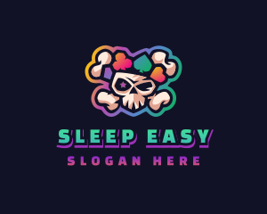 Gaming Casino Skull logo design