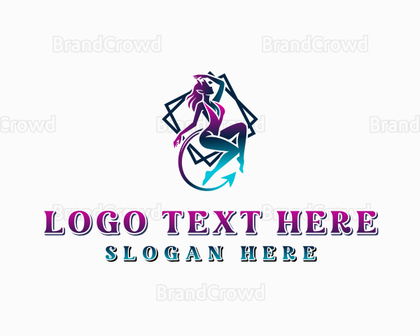 Sexy Female Burlesque Logo