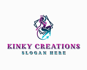 Sexy Female Burlesque logo design