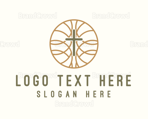 Christian Crucifix Religion Logo