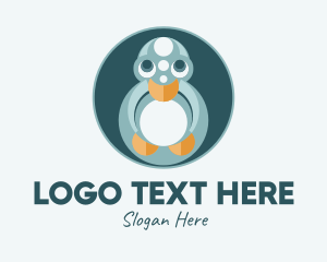 Young - Cute Young Duck logo design