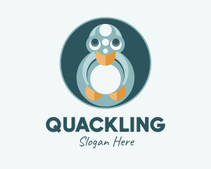 Duckling - Cute Young Duck logo design