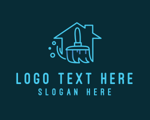 Home - Home Cleaning Brush logo design