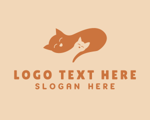 Animal Shelter - Pet Kitten Sleep logo design