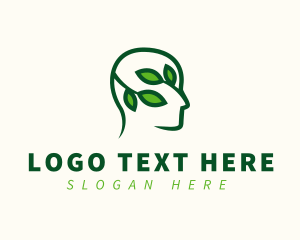 Health - Nature Plant Head logo design