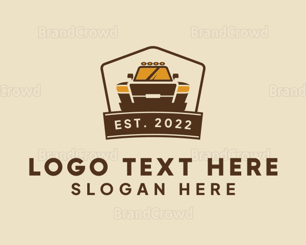 Brown Truck Forwarding Logo