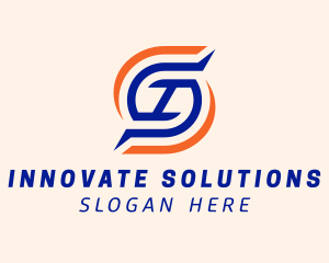 Modern Edgy Startup logo design