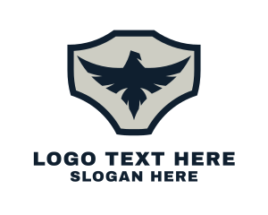 Aviation - Modern Eagle Badge logo design