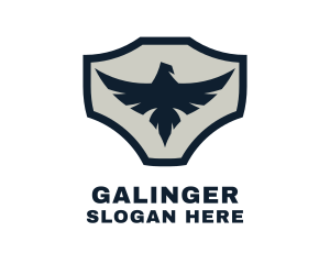 Geometric - Modern Eagle Badge logo design