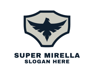 Phoenix - Modern Eagle Badge logo design