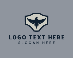 Modern Eagle Badge logo design