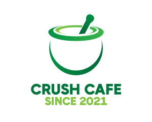 Crush - Green Mortar & Pestle logo design