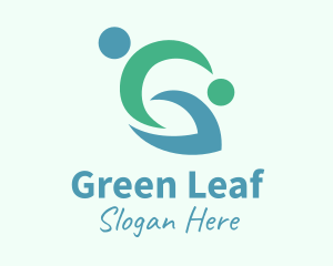 Human Leaf Charity logo design