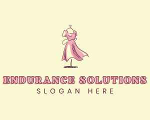 Dress Gown Clothing Seamstress logo design