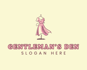 Dress Gown Clothing Seamstress logo design