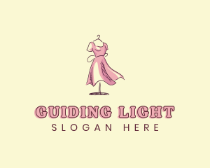 Dress Gown Clothing Seamstress logo design