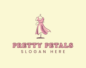 Dress Gown Clothing Seamstress logo design